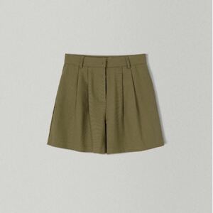 OHOTORO Pleated Short Pants khaki カーキ　ショートパンツ