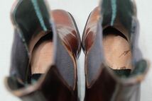 デッドストックOld CHEANEY ヴィンテージチーニー 最高級ホーウィン社製コードバンレザー使用 美しいサイドゴアブーツ UK8 英国製手製革靴_画像8