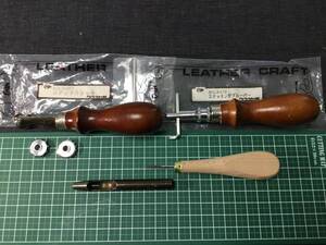 【レザークラフト 工具】ステッチルレット ステッチンググルーパー 穴あけポンチ 千枚通し