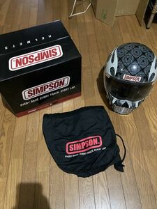 SIMPSON スカル　ヘルメット　限定モデル　XLサイズ　ほぼ未使用品　シンプソン　