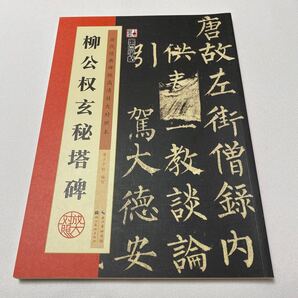 【歴代経典】 栁公権 玄秘塔碑 拡大対照 釈文付 技法説明付 希少美本