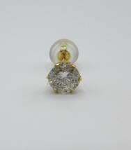 1 新品 YG 天然ダイヤモンド 0.47CT ピアス 片耳から セット割引きあり ノンブル タリスマン アイファニー イニシャル WG PT ティファニー_画像7