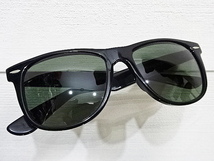 廃盤 90s 美品 B&L 黒 54mm ウェイファーラー2 RAYBAN USA BL レイバン ボシュロム WAYFARER2 ブラック アメリカ ビンテージ サングラス_画像10