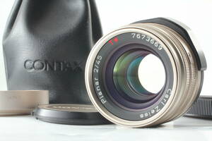【美品】Contax Carl Zeiss Planar 45mm f2 T * AF Lens G1 G2 コンタックス ツァイス プラナー 211431@YS