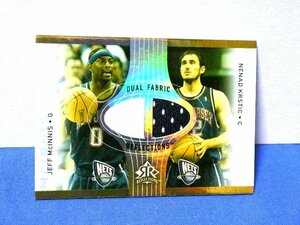 UPPER DECK 2006-07　NBA　50枚限定ジャージカードJeff McInnis　Nenad Krsticジェフ・ルマンス・マクイニス＆ネナド・クリスティッチ