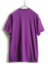 80s USA製 旧タグ ■ OLD GAP SPORT ポケット付き 半袖 Tシャツ ( メンズ M ) 古着 80年代 オールド ギャップ ビンテージ ポケT 無地 紫_画像6