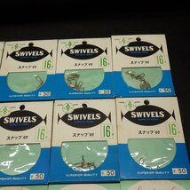 Super Strons SWIVELS 16号 スナップ付/Swivels 14号 スナップ付 合計16枚セット ※汚れ有 (18a0104) ※クリックポスト20_画像3