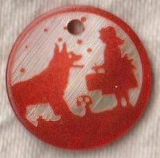  Germany Jimknopf. button 1 hole red ... Chan pendant red shell button 