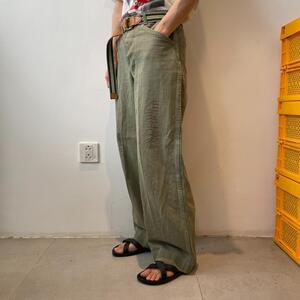 [300] America army US MARINE CORPS HBT pants USMC marine ko-psUSMC herringbone tsu il Baker pants Vintage rare navy 