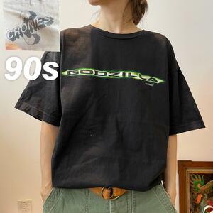 【W9】ヴィンテージ 98年製 映画 ムービー ハリウッド版 ゴジラ GOZILLA Tシャツ　90s Lサイズ