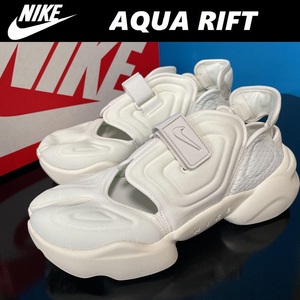 27.0cm ★ 新品 ナイキ アクア リフト スニーカー サンダル レディースモデル NIKE AQUA RIFT オフホワイト 白 CW7164-100