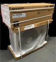 新品未使用 シャープ SHARP ルームエアコン AY-N22DM AU-N22DMY リモコン 2021年 プラズマクラスター7000搭載 冷房 暖房 シンプルエアコン_画像1