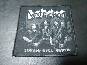 DESTRUCTION 刺繍パッチ ワッペン thrash till death / metallica slayer venom motorhead sodom kreator voivod sacrifice exodus