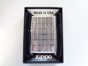 新品 未使用品 2012年製 Zippo ジッポ LARK ラーク チェック柄 1937 レプリカ 特殊 加工品 シルバー 銀 オイル ライター 喫煙 USA 箱付き