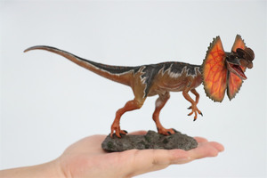 ITOY 2021 1/35 サイズ NEW ディロフォサウルス 獣脚類 恐竜 リアル プラモデル フィギュア PVC 大人 おもちゃ 動物 模型 オブジェ台座付き
