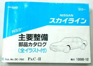 日産 SKYLINE R33 1993～ 主要整備部品カタログ