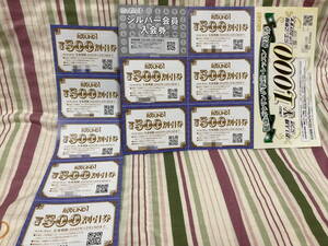 ラウンドワン 株主優待券 500円割引券×10枚 シルバー会員1枚 ボウリング教室1枚 クリックポスト送料込み
