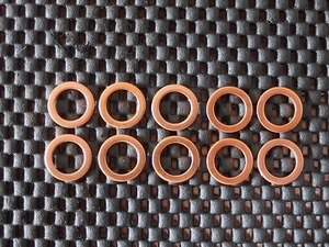 **gdo ridge made * copper washer * crush washer *10 sheets .Y600 jpy!!* brake hose for gasket / gasket * Earl's .OK!!**