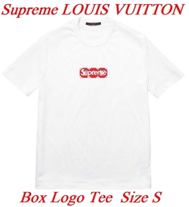 LOUIS VUITTON Supreme LV Box Logo Tee White Size S 国内正規 シュプリーム ルイヴィトン ボックスロゴ Tシャツ ホワイト 白 モノグラム