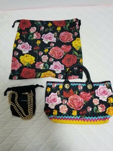 最終　DOLCE&GABBANA　ドルガバ　ローズ　 ハンドバッグ トートバッグ 花柄