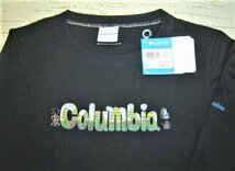 セール 15% columbiab コロンビア レディース 女性 PL2128 ロゴプリント Tシャツ 長袖 黒 M _画像2
