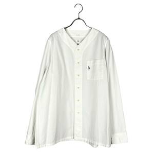 VISVIM(ビズビム) FREE EDGE SHIRT BASEBALL COLLAR 18AW (white)