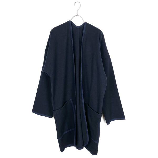 【30%OFF】VISVIM(ビズビム) SANJURO COAT (W/LI NEP TWEED) 18SS (navy)