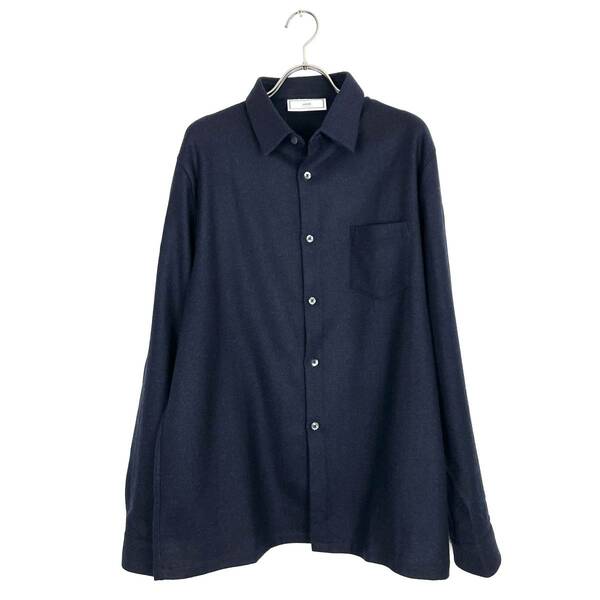 ami alexandre mattiussi(アミ アレクサンドル マティッシュ) wool shirt（navy) 2