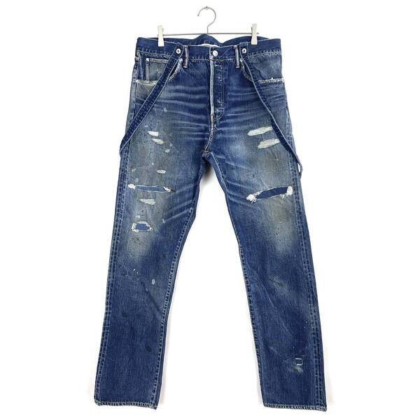 【30%OFF】VISVIM(ビズビム) SS TRAVAILLER BRACES DRY DENIM-7 19AW (0119205005033)