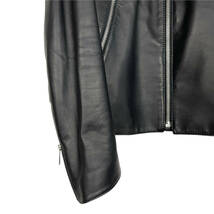 Maison Margiela(メゾン マルジェラ) 八の字 leather jacket 2015 (black)_画像4