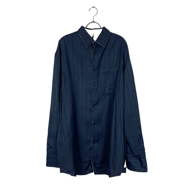 OAMC(オーエーエムシー) Stripe Rayon Shirt (navy)