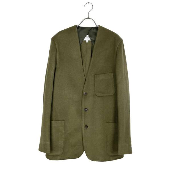 Maison Margiela(メゾン マルジェラ) cashmere no collar jacket (khaki)