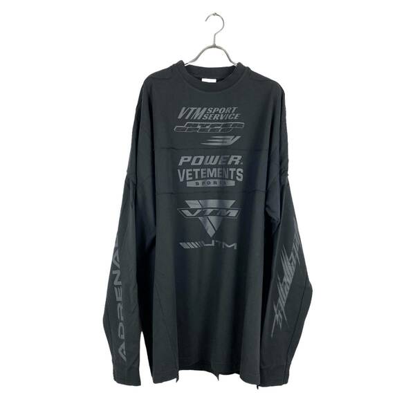 VETEMENTS(ヴェトモン) motocross patchwork sweat (black)