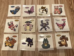 ポケットモンスター 第一パン ポケモンデコキャラシール 第4,31,33,53〜56,59弾 12枚セット