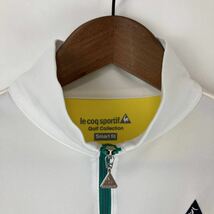 lecoqsportif ルコックスポルティフ 吸水速乾 メンズ 長袖 トップス ハーフジップ ロゴプリント 薄手 軽量 ホワイト 白色 Mサイズ スポーツ_画像4