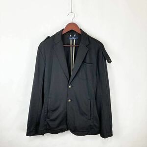 大きいサイズ FRED PERRY フレッドペリー メンズ テーラードジャケット アウター 上着 羽織 ブラック 黒色 Lサイズ スーツ セレモニー