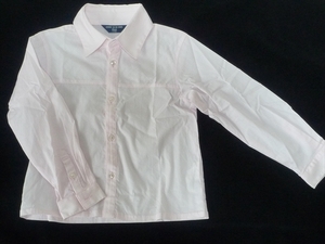 COMME CA DU MODE FILLE/ Comme Ca Du Mode [ long sleeve shirt / size :110A] light pink color # made in Japan 