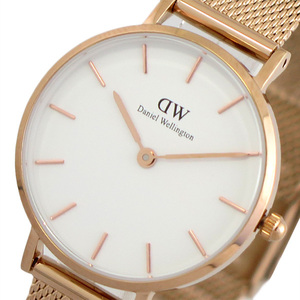 ダニエルウェリントン 腕時計 PETITE MELROSE 28 ローズゴールド DW00100219 ホワイト ピンクゴールド ホワイト