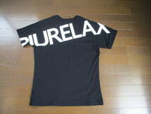 ☆1PIU1UGUALE3 RELAX/ウノピゥウノ ウグァーレトレ☆未使用 ダブルロゴ半袖Tシャツ サイズ：L ブラックビックロゴ_画像7