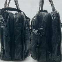 1円 ■美品■ TUMI トゥミ ビジネスバッグ ブリーフケース 2way オーガナイザー エクスパンダブル レザー 牛革 ブラック メンズ 96141D2_画像4