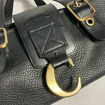 [美品] 1円 Chloe クロエ Cロゴ ハンドバッグ トートバッグ ミニトート レザー 本革 ブラック [A16]_画像7