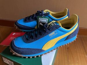 新品 puma fast rider og pack 26.5cm hawaiian ocean spectr yellow 372876 02 スニーカー プーマ ランニング シューズ レトロ