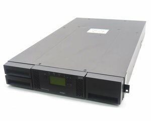 IBM System Storage TS3100 24スロットテープライブラリ LTO4 2Uラックマウント型テープオートローダー SASx2接続 本体のみ 動作確認済