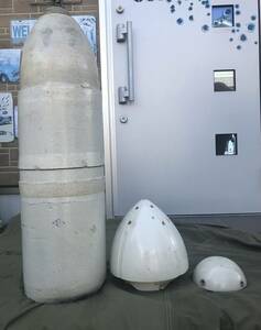 　細菌爆弾・３種・磁器製・731部隊・中国　砲弾