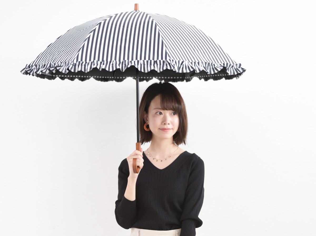 福袋セール】 折りたたみ 2段折り 日傘 キューブ グレー 黄色