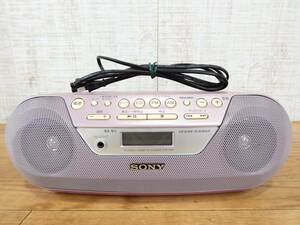 SONY ソニー CFD-S05 CD ラジオカセット ラジカセ カセットテープ ラジオ オーディオ機器 ※通電OK ジャンク @80(8024-2)