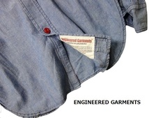 TK 新品時の雰囲気も残る様な美品 エンジニアードガーメンツ ENGINEERED GARMENTS シャンブレーシャツ 山ポケ ヴィンテージ_画像4