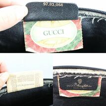 OLD GUCCI GG PATTERNED SHOULDER BAG MADE IN ITALY/オールドグッチGG柄ショルダーバッグ_画像9