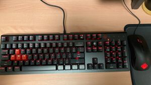 HP OMEN 1100 キーボード マウス セット ゲーミングキーボード メカニカル
