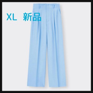 GU ジーユー ハイウエスト カラーストレート スラックス カジュアルパンツ XLサイズ 新品